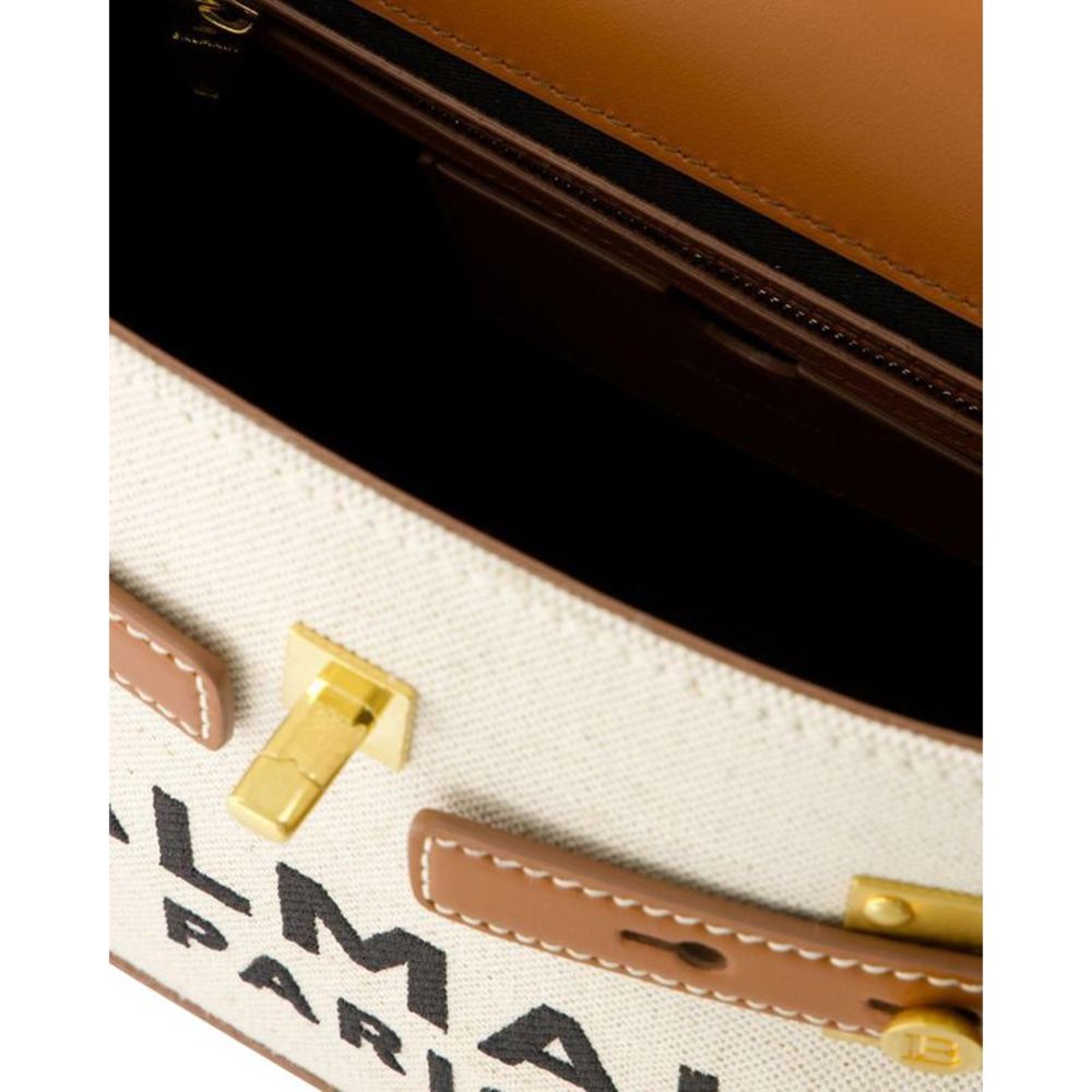 Balmain Bbuzz 23 Shoulder Bag -  - Canvas - Beige - Picture 3 of 4